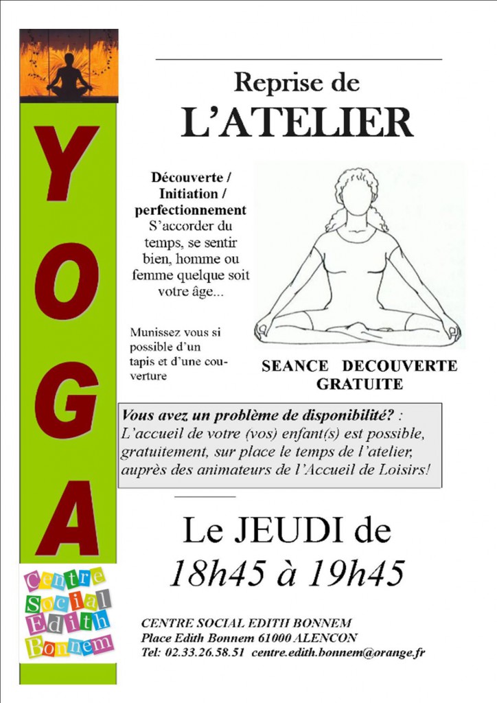 YOGA sans date de reprise